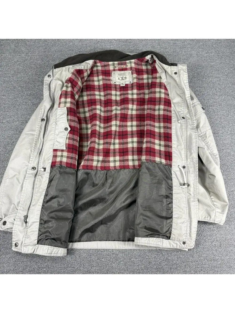 Vintage Pacific Trail Women's XL Tan Brown Barn Coat Work Chore Jacket - Picture 2 of 9